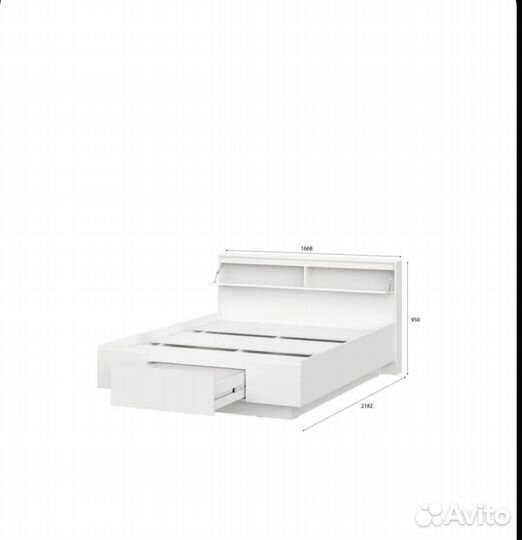 Кровать двухспальная с матрасом 160 200