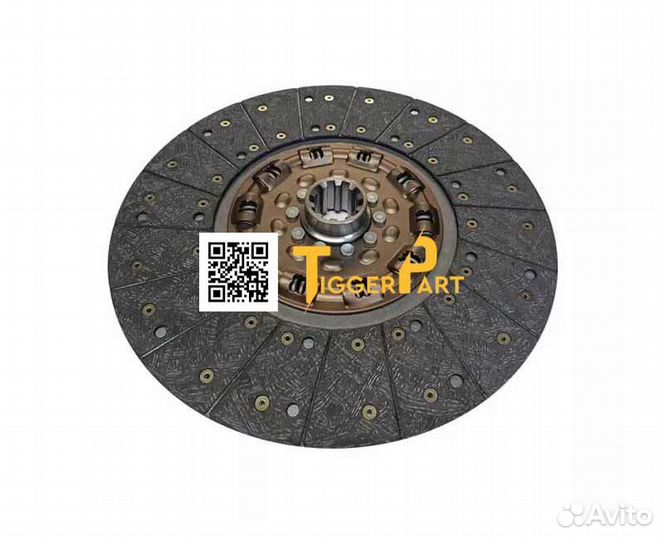 Диск сцепления ведомый 430мм (шлицевая D45 d36) Ti