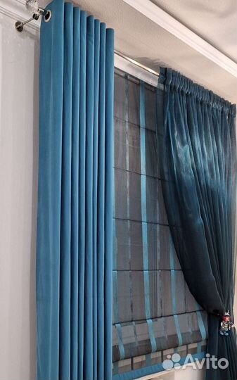 Рулонные шторы и портьерные шторы