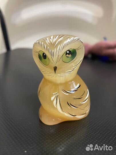 Статуэтка сова из селенита