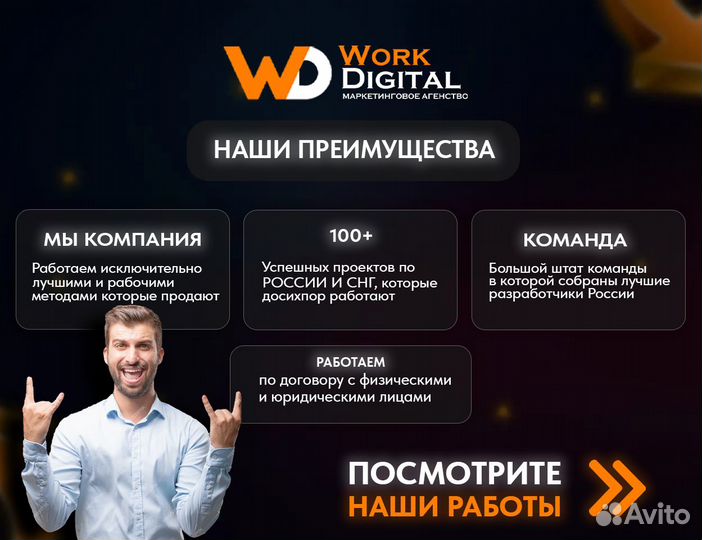 Создание сайта под ключ, продвижение Яндекс Директ