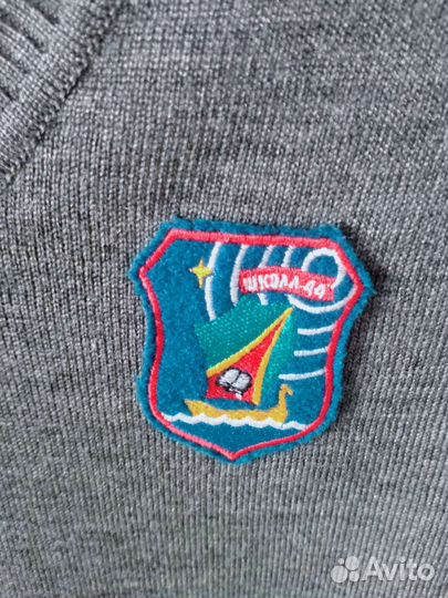 Жилет школьный серый