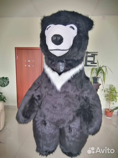 Мишка надувной,медведь новый 2м.60 см