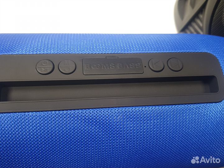 Большая Переносная портативная колонка синяя