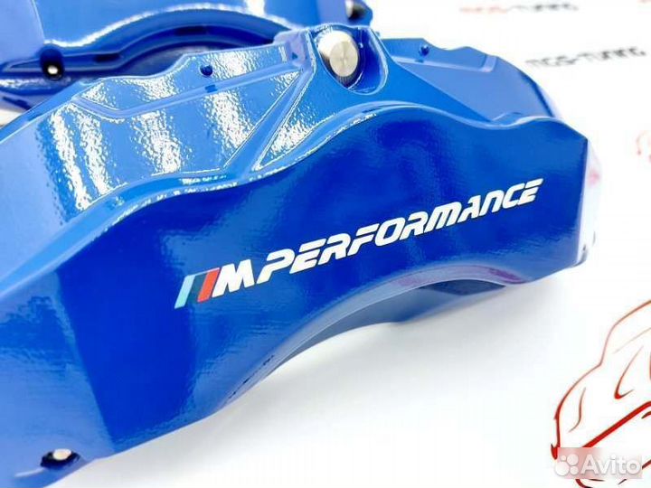 Накладки на суппорта синие алюминий BMW 5 G30