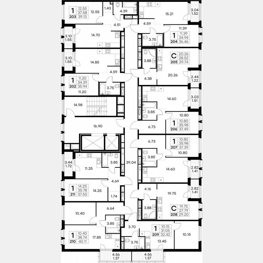 Квартира-студия, 29,7 м², 7/15 эт.
