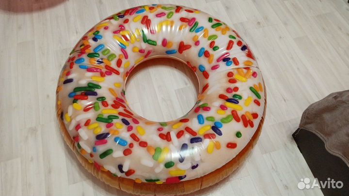 Надувной круг в виде пончика, 100 см