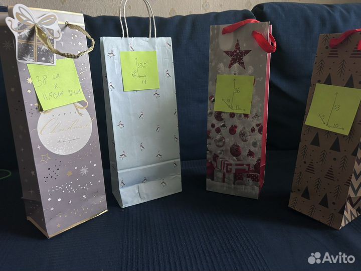 Подарочные пакеты для бутылок