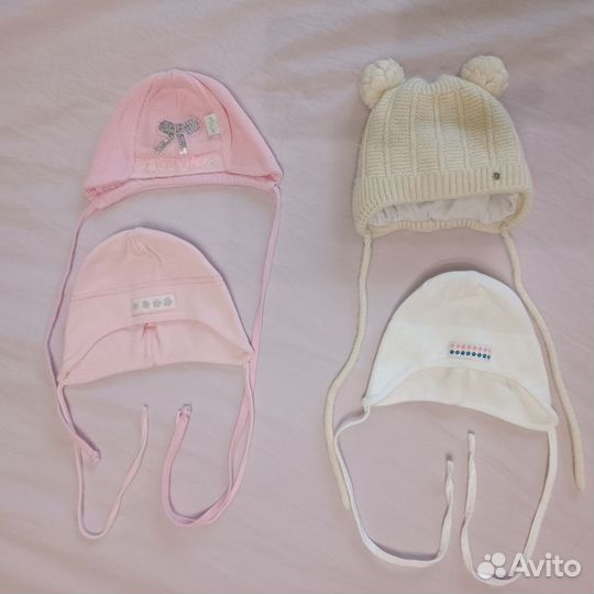 Шапочки для новорожденного 36 размер