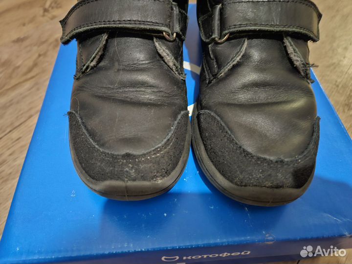 552225-31 Ботинки Котофей на липучках на байке