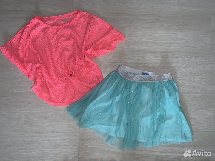 Вещи пакетом на девочку 128-140