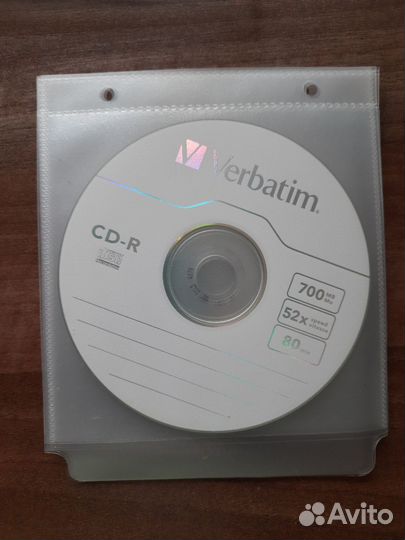 Диск CD-R Verbatim 700Mb 52x 80 новый