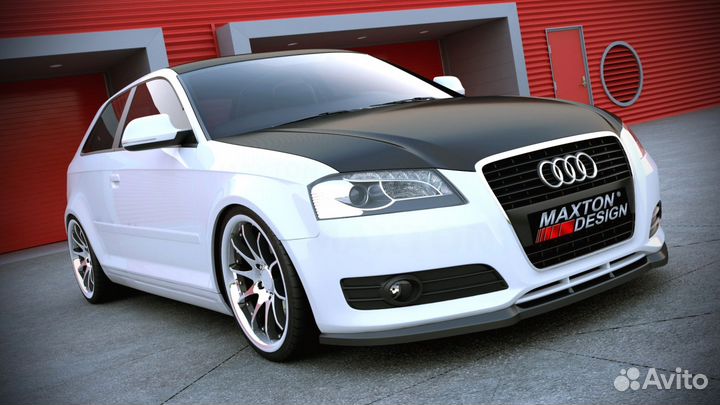 Накладка на бампер Audi A3 8P (08-13) MD