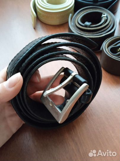 Мужские ремни, кожа