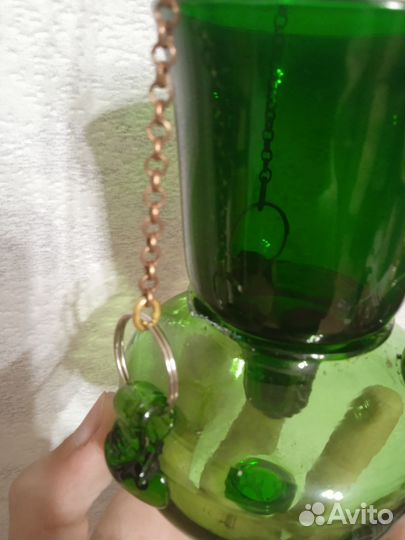 Старинная дутая лампада