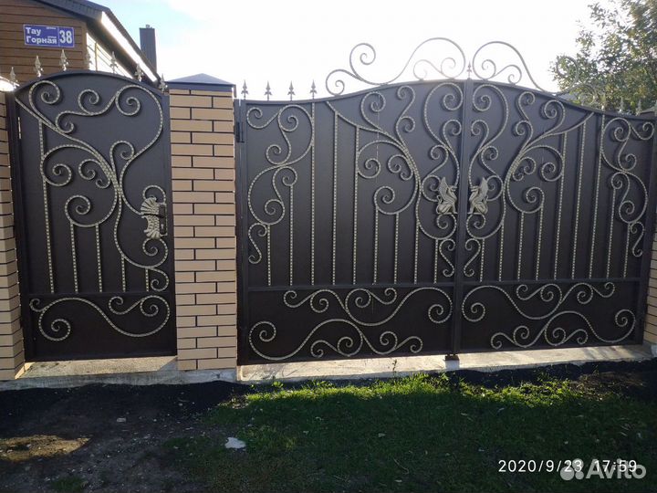 Ворота кованые