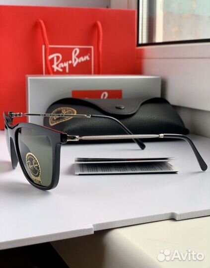 Очки ray ban hightatreet зеленые