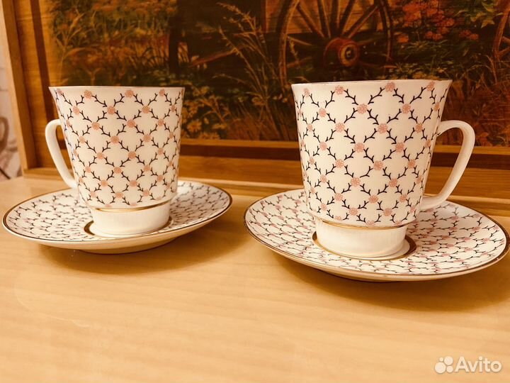 Чашки блюдца лфз Конфетница сахарница СССР