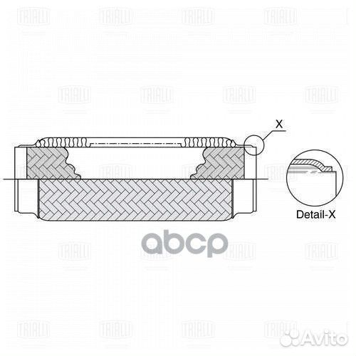 Виброкомпенсатор вых. трубы (Гофра) 60x330