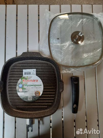 Сковорода гриль со съем ручкой Kukmara сгкмк282а