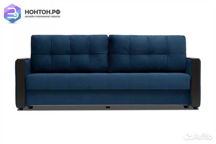 Диван еврокнижка Инсайд 3-х местный темно-синий