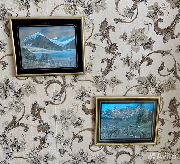 Картинка в рамке под стеклом голографическая