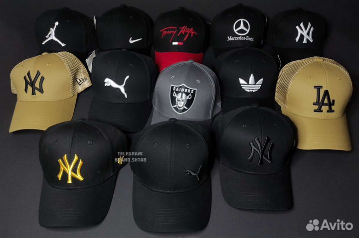 Кепка NY, LA, Adidas, Nike и др