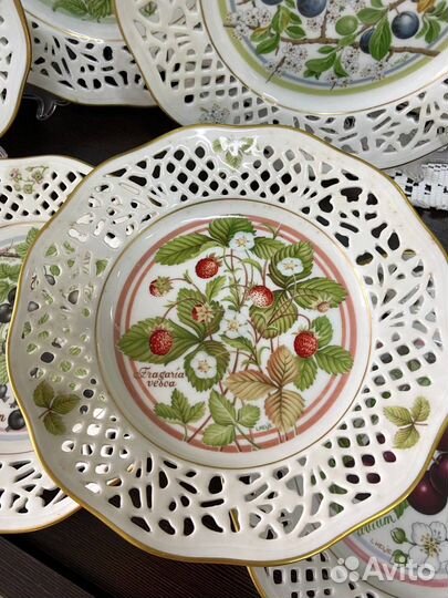 Тарелочки Schumann Arzberg. Ягодная роспись