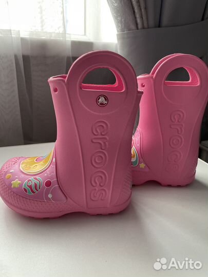 Резиновые сапожки для девочки