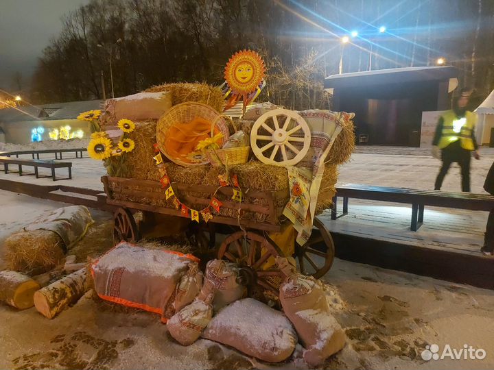 Аренда старинной русской телеги (повозки) №3