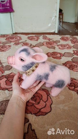 Поросенок, сухое валяние