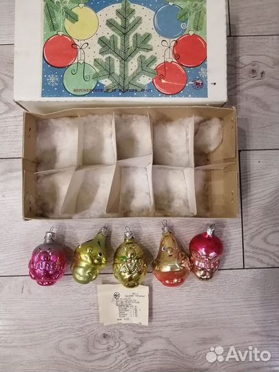 Елочные игрушки СССР