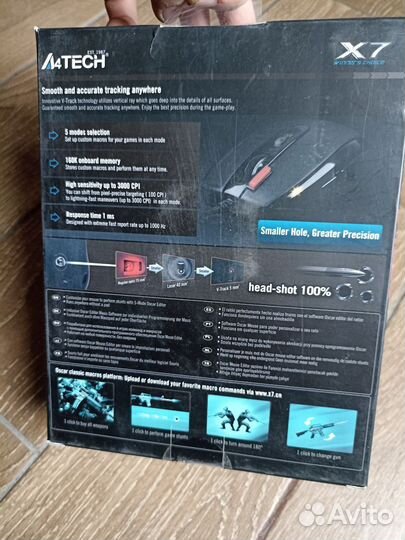 Мышь игровая проводная A4Tech F5 черная