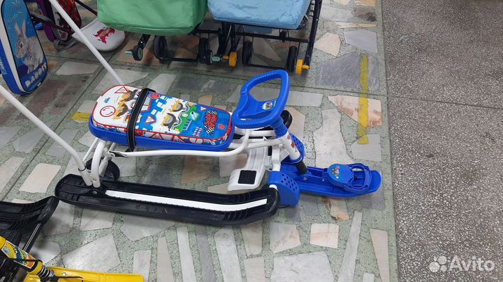 Снегокат тс-6 с колёсами (новый)