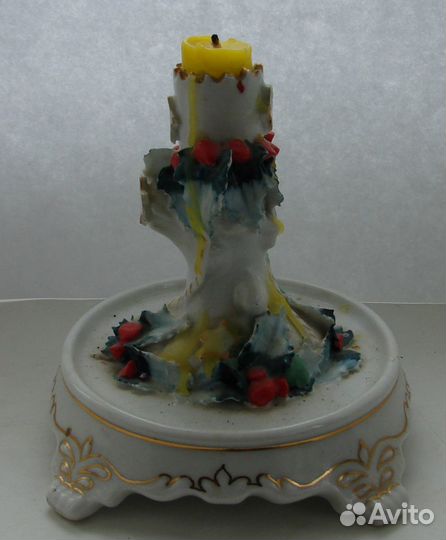 Фарфоровый подсвечник