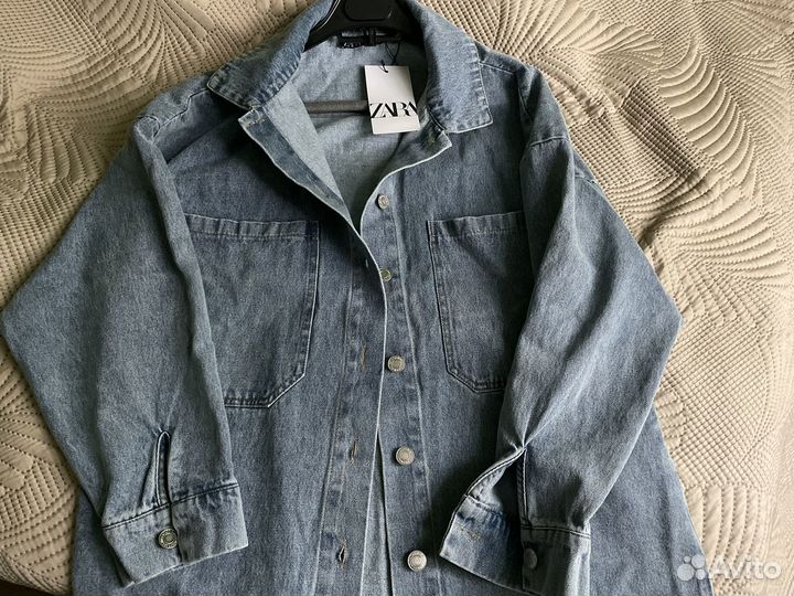 Джинсовая рубашка Zara