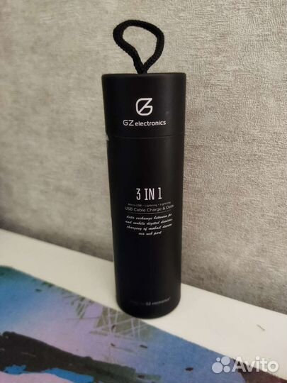 Кабель 3в1 GZ electronics micro USB, 2 lightning