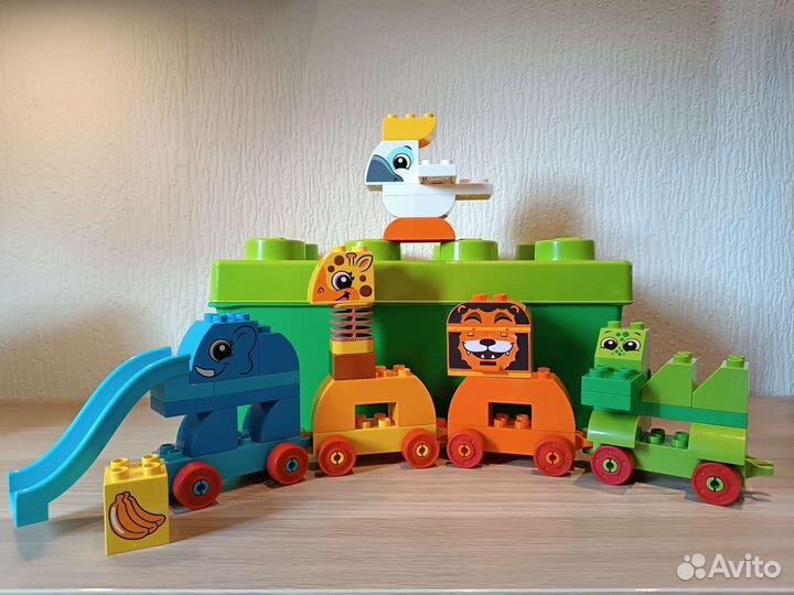 Lego duplo парад животных + поезд считай и играй