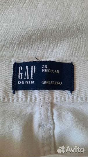 Джинсы женские GAP белые р-р М