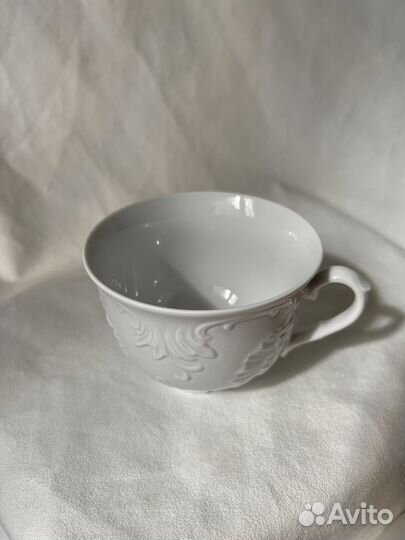 Чашка cmielw 330 мл рококко белая фарфор