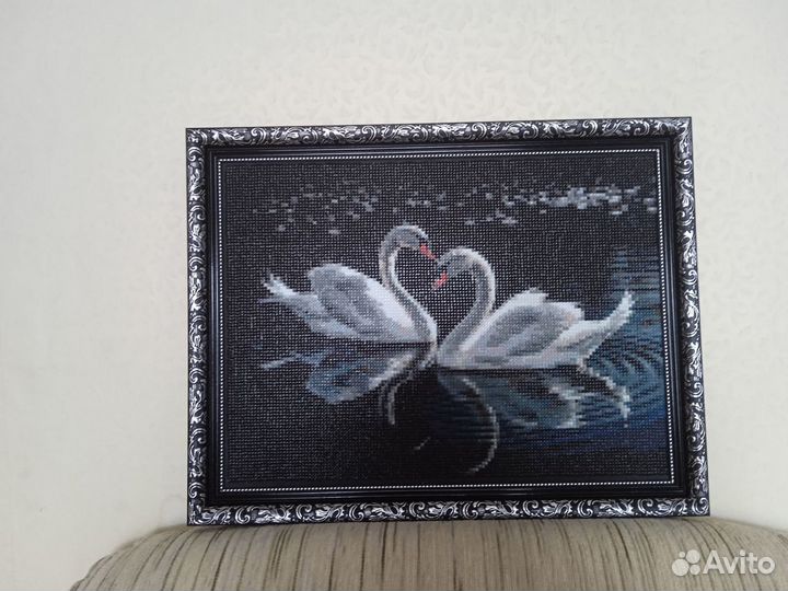 Картина лебеди