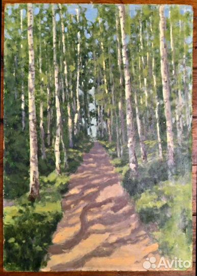 Картина Беляев В И 1962 г. 50х70см к.м