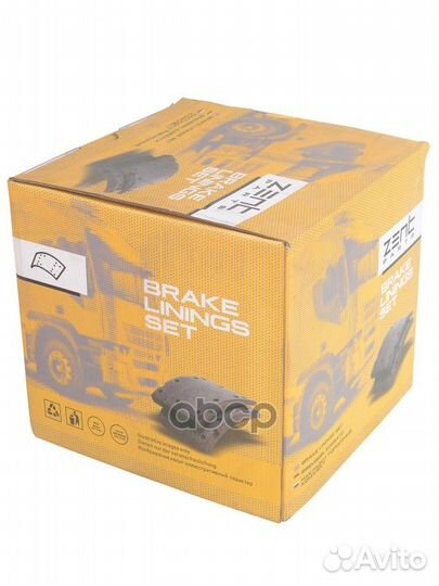 Z10735 накладки торм. с заклепк. STD 19010 21