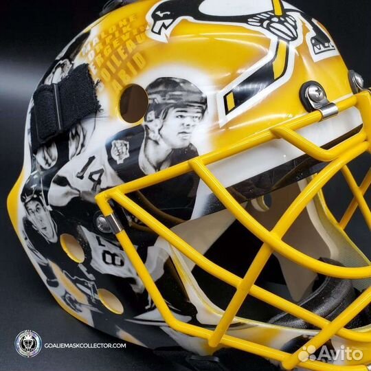 Новый вратарский хоккейный шлем в аэрографии