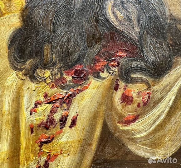 Икона Честная Глава Иоанна Предтече. 19 век