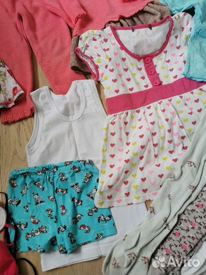 Вещи 2 пакета на девочку 92-98-104 см