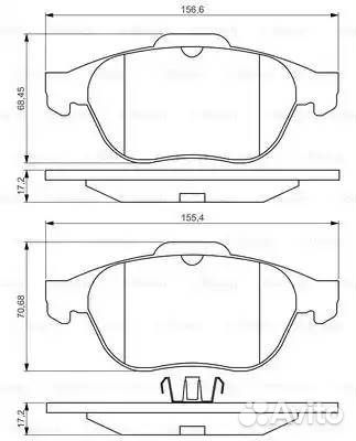 Колодки торм.пер