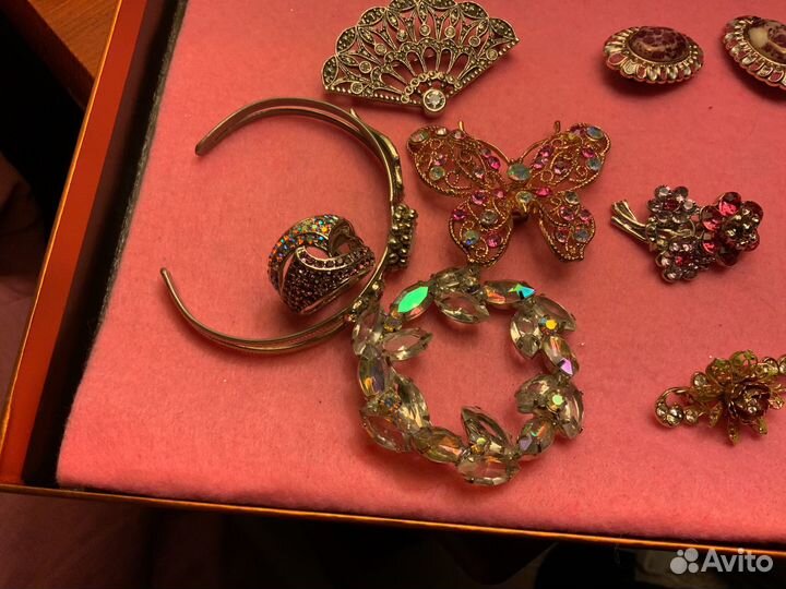 Брошь винтажная чехия,сша 50-60 годы