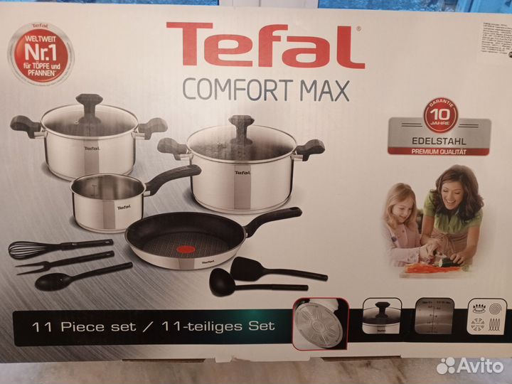 Новые наборы Tefal, кастрюля, сковорода