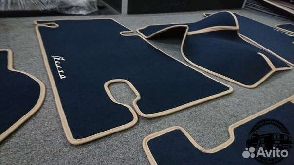 Автоковрики для газ-21 1-2 серия, синие